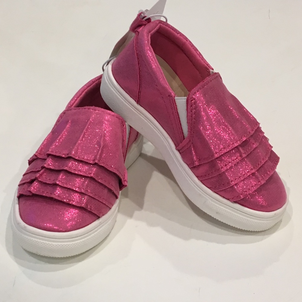 Stepping Stones toddler ruffle espadrille slip on